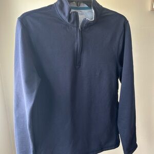 J. Crew Men's Dark Blue Zip-Up Sweater